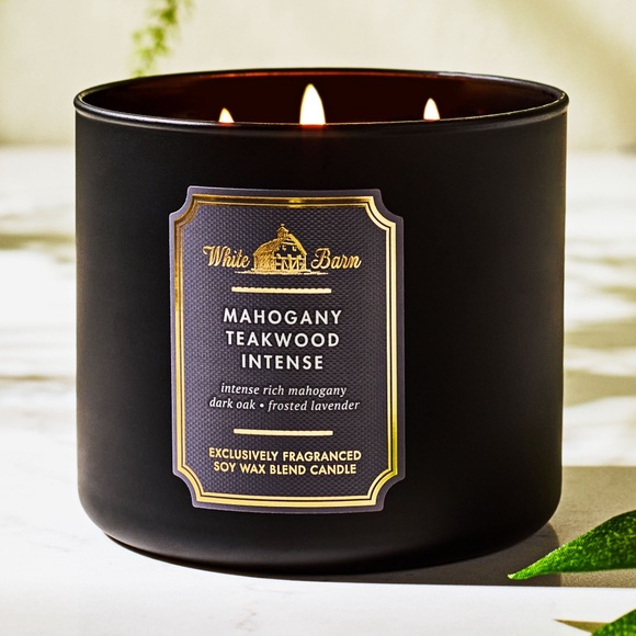 White Barn Black Mahogany Teakwood Candle - Picture 1 of 1